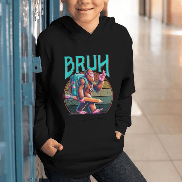 Boys Modern Bruh Big Foot Back To School Graphic Graphic Youth Hoodie Boys Modern Bruh Big Foot Back To School Graphic Graphic Youth Hoodie