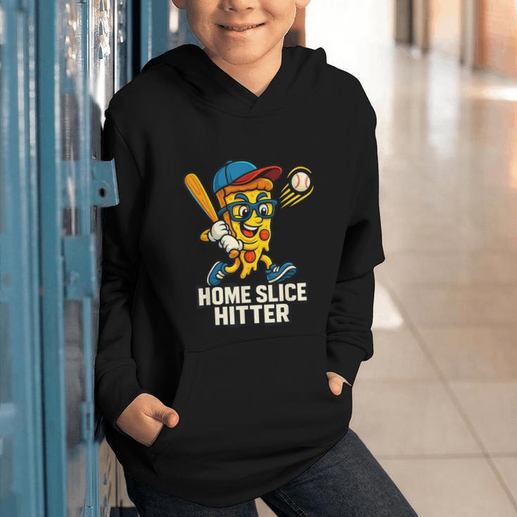 Boys Pizza Theme Baseball Home Hitter Graphic Youth Hoodie Boys Pizza Theme Baseball Home Hitter Graphic Youth Hoodie