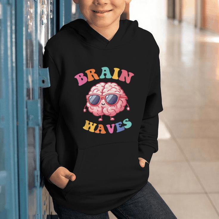 Brain Waves Last Day Of School Back To School Graphic Youth Hoodie