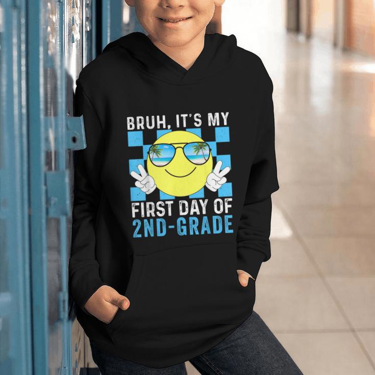 Bruh It's My First Day Of 2nd-Grade Back To School Kids Boys Graphic Youth Hoodie Bruh It's My First Day Of 2nd-Grade Back To School Kids Boys Graphic Youth Hoodie