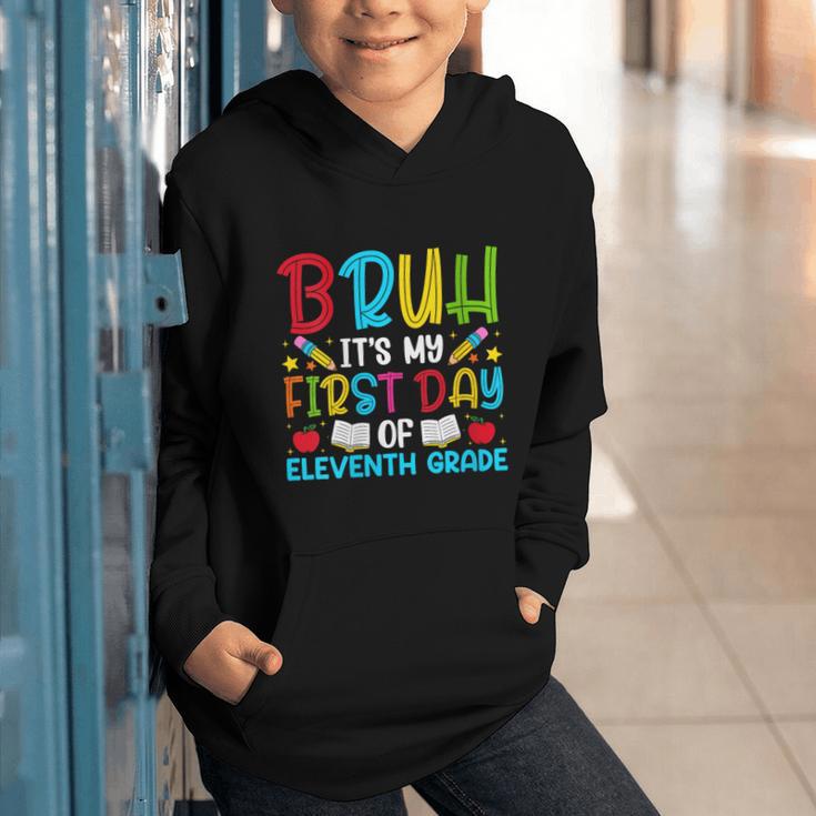 Bruh It's My First Day Of Junior Back To School Graphic Youth Hoodie Bruh It's My First Day Of Junior Back To School Graphic Youth Hoodie