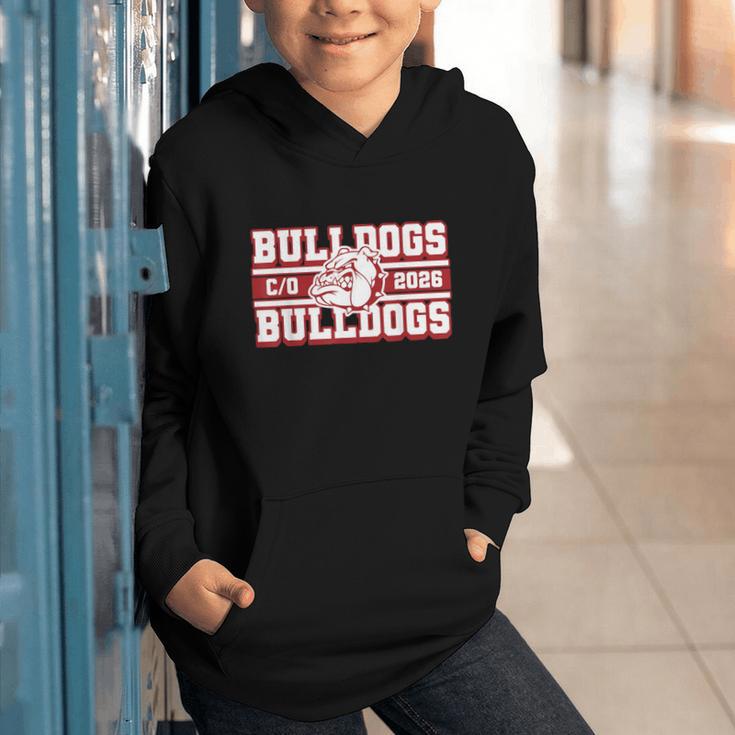 Bulldogs Class Of 2026 Back To School Senior Spirit M Graphic Youth Hoodie