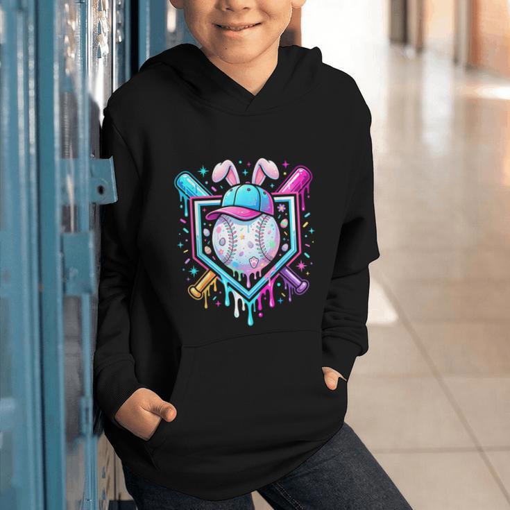 Bunny Baseball Hat With Ice Cream Easter Day Boys Kids Girls Graphic Youth Hoodie