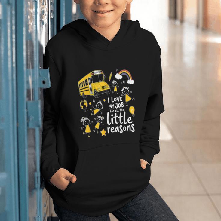 Bus Driver I Love My Job Little Reasons Back To School Graphic Youth Hoodie Bus Driver I Love My Job Little Reasons Back To School Graphic Youth Hoodie