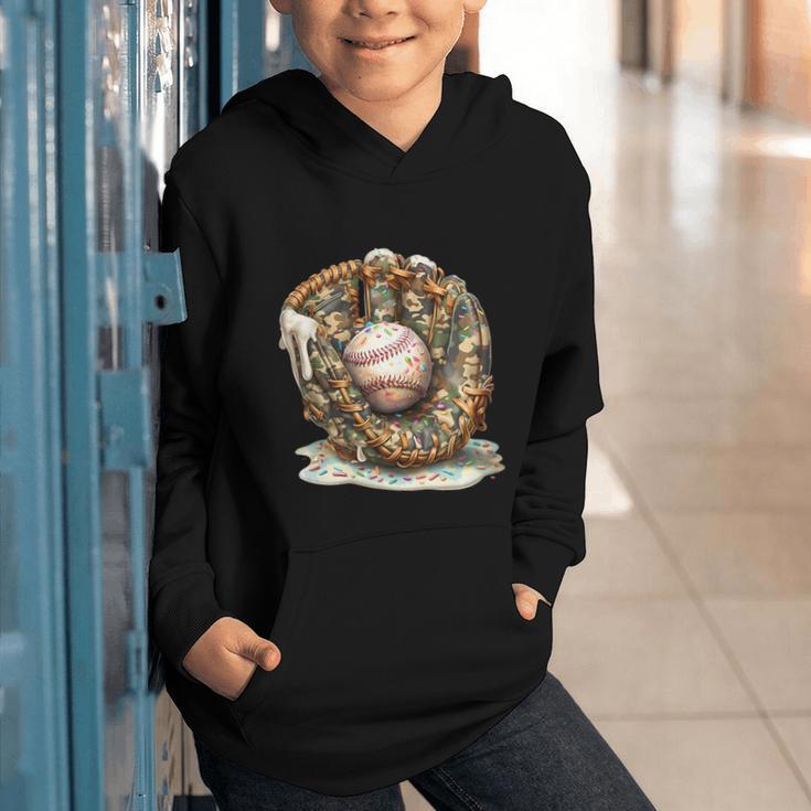 Camo Baseball Gloves Lifestyle 101 Apparel Drip Ice Cream Graphic Youth Hoodie Camo Baseball Gloves Lifestyle 101 Apparel Drip Ice Cream Graphic Youth Hoodie