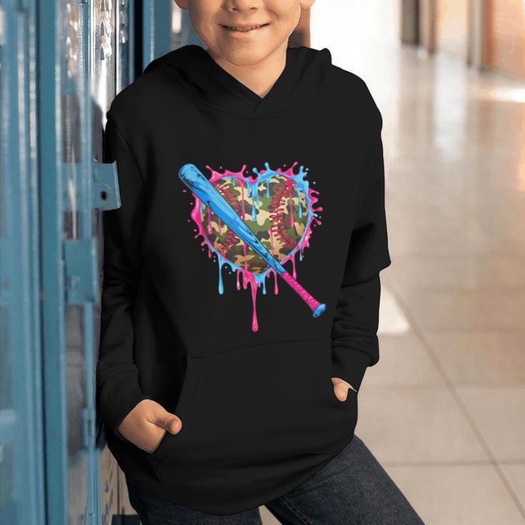 Camo Baseball Heart Drip Valentine Baseball Icecream Boys Graphic Youth Hoodie Camo Baseball Heart Drip Valentine Baseball Icecream Boys Graphic Youth Hoodie
