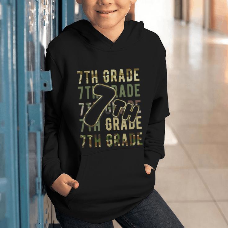 Camo Team Squad 7th Grade Back To School Kids Boys Graphic Youth Hoodie
