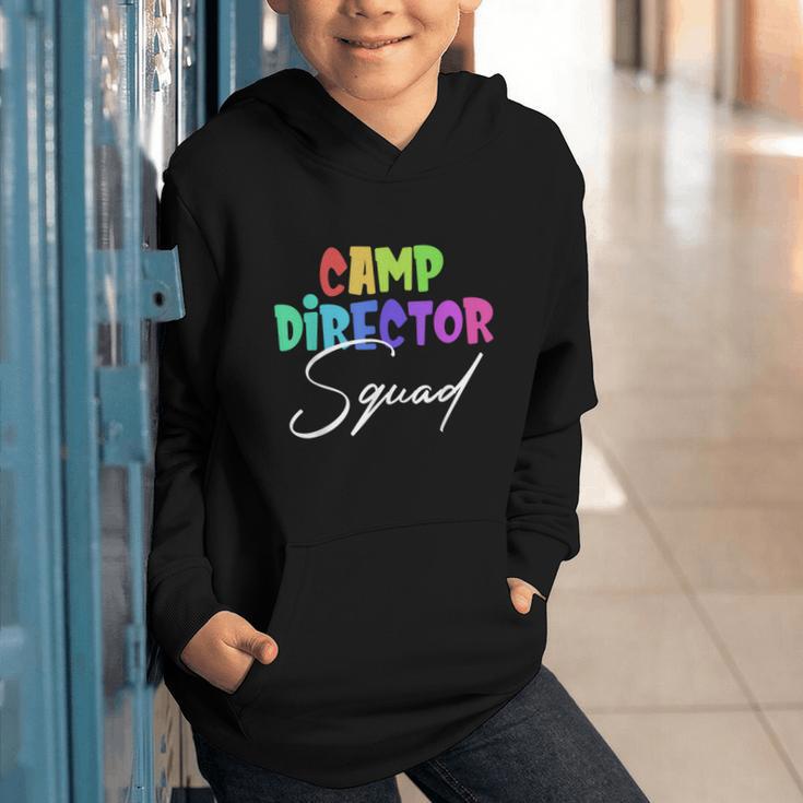 Camp Director Squad Counselor Camper Camping Back To School Graphic Youth Hoodie Camp Director Squad Counselor Camper Camping Back To School Graphic Youth Hoodie