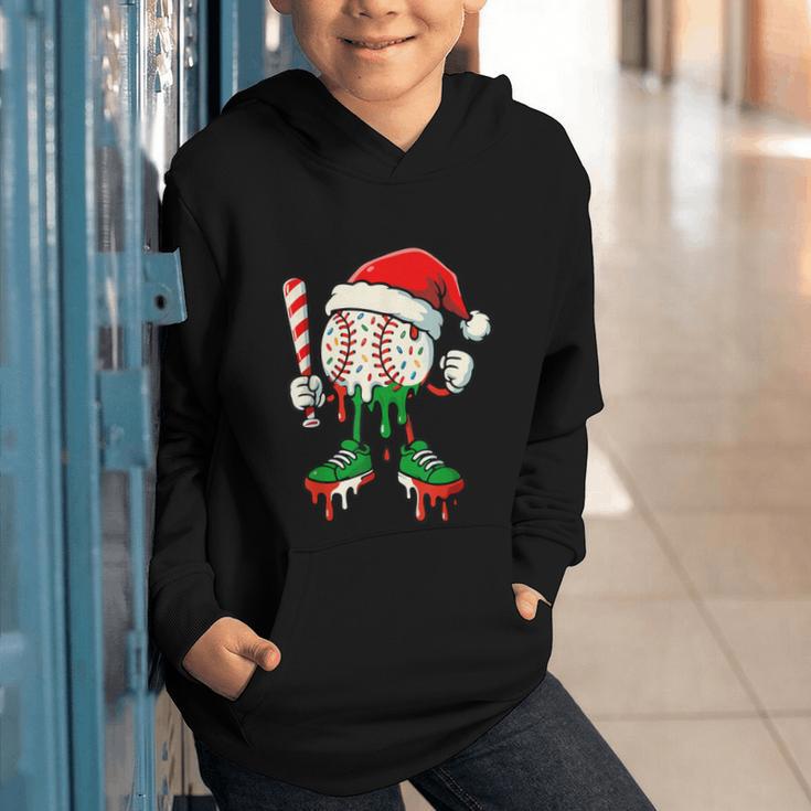 Christmas Baseball Drip For Boys Ice Cream Drip Baseball Graphic Youth Hoodie Christmas Baseball Drip For Boys Ice Cream Drip Baseball Graphic Youth Hoodie