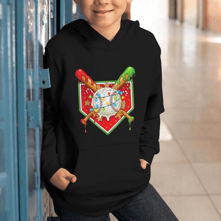 Christmas Baseball Ice Cream Drip Men Women Kids Graphic Youth Hoodie