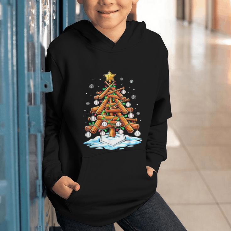 Christmas Baseball Tree Lights Xmas Graphic Youth Hoodie Christmas Baseball Tree Lights Xmas Graphic Youth Hoodie