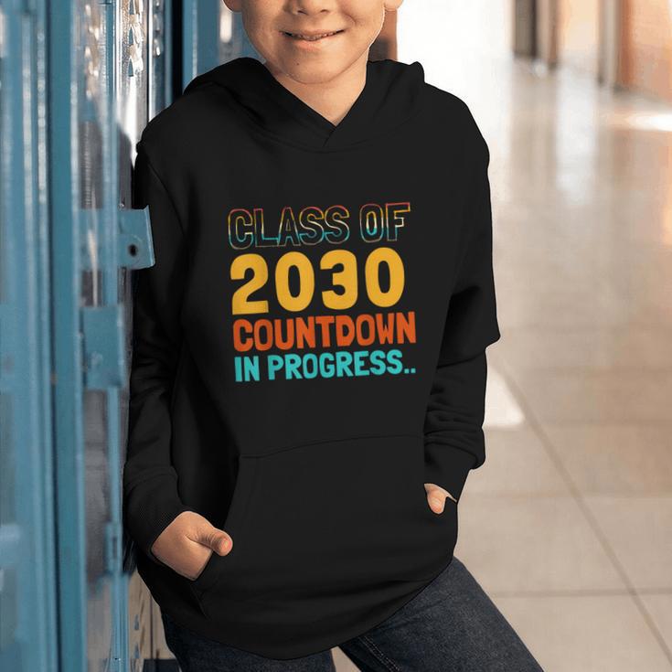 Class Of 2030 Countdown In Progress Fun Back To School Retro Graphic Youth Hoodie Class Of 2030 Countdown In Progress Fun Back To School Retro Graphic Youth Hoodie