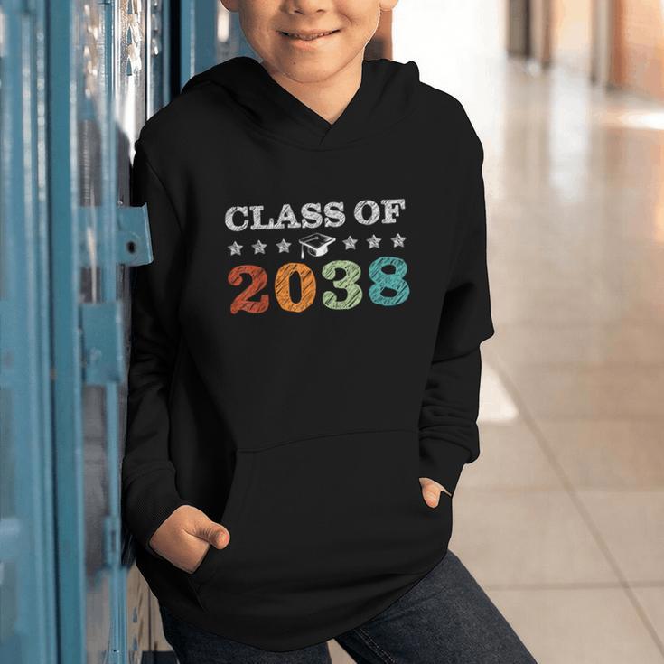 Class Of 2038 Grow With Me First Day School Back To School Graphic Youth Hoodie