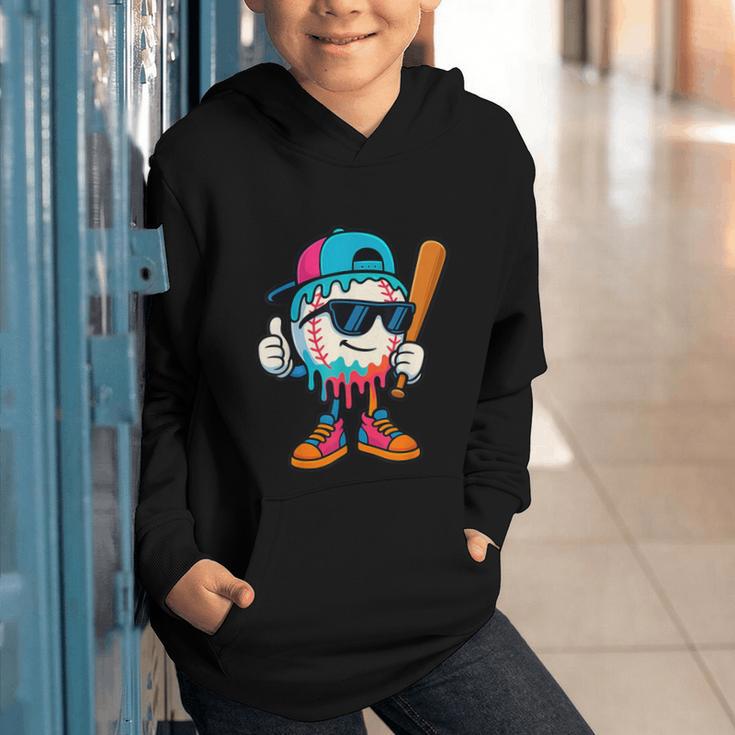 Cool Baseball Drip For Boys Ice Cream Drip Baseball Kids Graphic Youth Hoodie Cool Baseball Drip For Boys Ice Cream Drip Baseball Kids Graphic Youth Hoodie