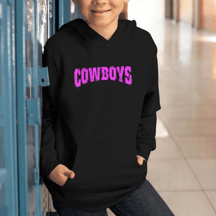 Cowboys Back To School Spirit Pk Graphic Youth Hoodie