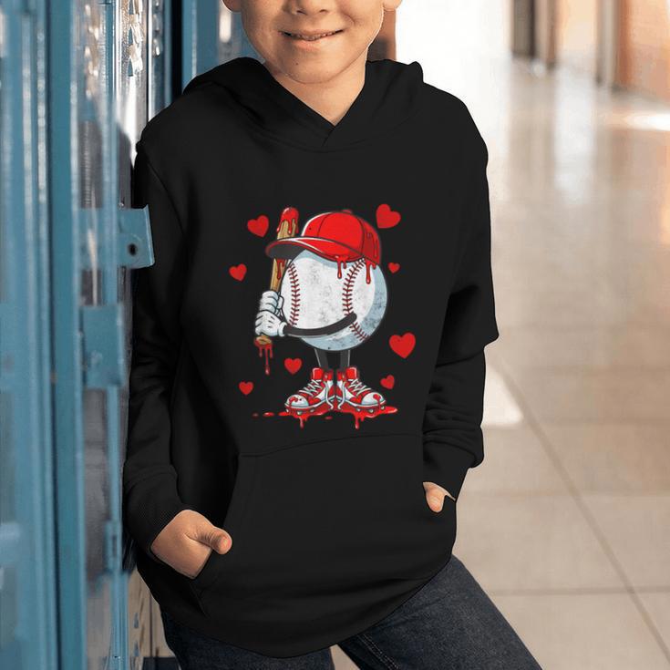 Cute Dripping Baseball Lover Valentines Day Boys Kids Graphic Youth Hoodie Cute Dripping Baseball Lover Valentines Day Boys Kids Graphic Youth Hoodie
