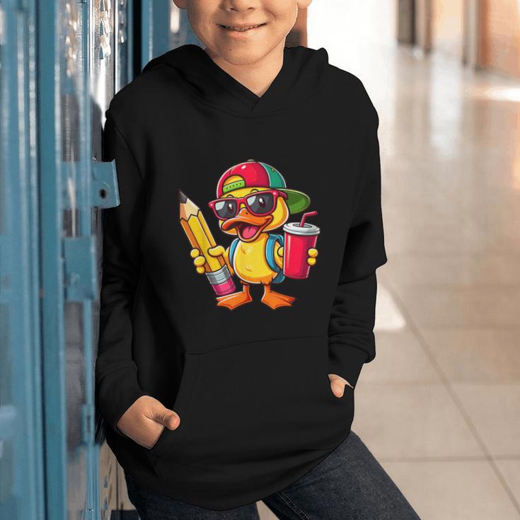 Cute Duck Lover Pencil Back To School Kids Boys Girls Graphic Youth Hoodie Cute Duck Lover Pencil Back To School Kids Boys Girls Graphic Youth Hoodie