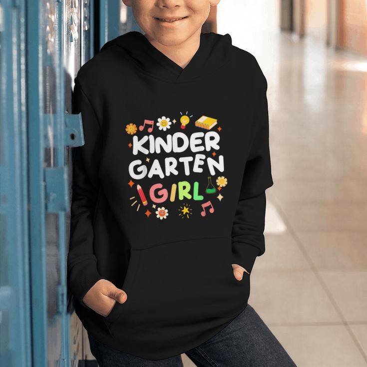 Cute Kindergarten Girl First Day Of School Back To School Graphic Youth Hoodie Cute Kindergarten Girl First Day Of School Back To School Graphic Youth Hoodie