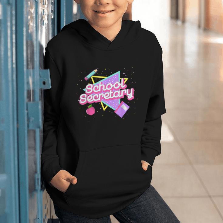 Cute School Secretary Shirt 80's 90's Back To School Graphic Youth Hoodie