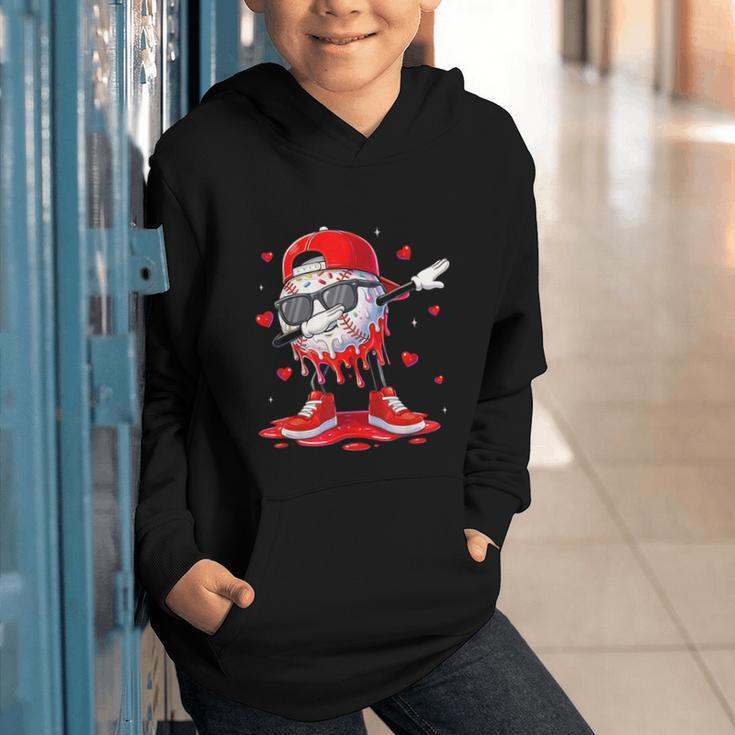 Dabbing Baseball Drip Ice Cream Youth Boy Valentines Day Graphic Youth Hoodie Dabbing Baseball Drip Ice Cream Youth Boy Valentines Day Graphic Youth Hoodie