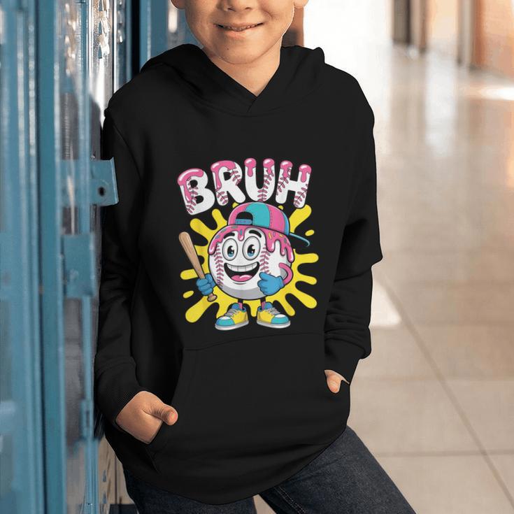 Drip Baseball Boy Youth Kid Ice Cream Dripping Baseball Bruh Graphic Youth Hoodie Drip Baseball Boy Youth Kid Ice Cream Dripping Baseball Bruh Graphic Youth Hoodie