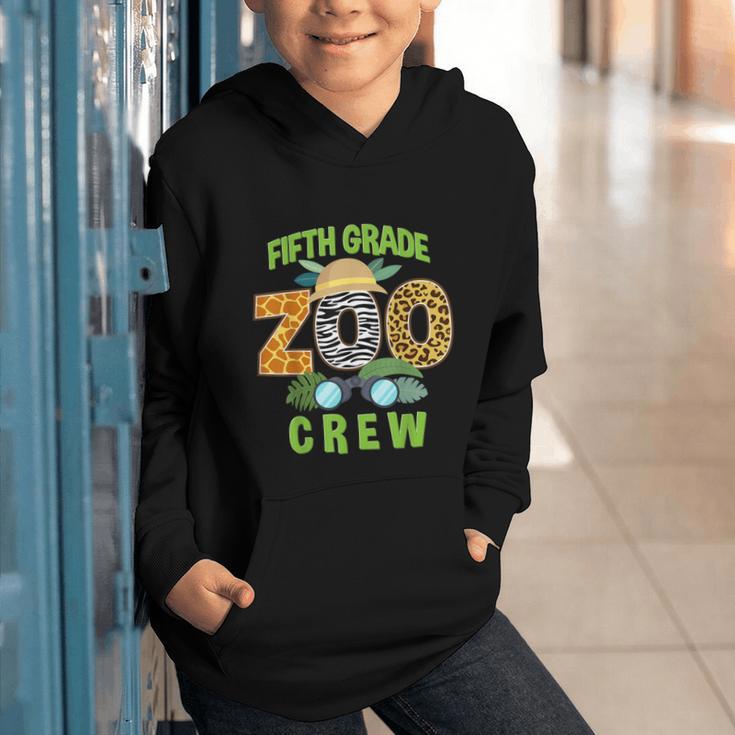 Fifth Grade Zoo Crew Wild Animal Safari Back To School Graphic Youth Hoodie Fifth Grade Zoo Crew Wild Animal Safari Back To School Graphic Youth Hoodie