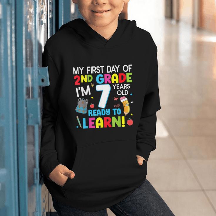 My First Day Of 2nd Grade Back To School 2nd Grade Girls Boy Graphic Youth Hoodie My First Day Of 2nd Grade Back To School 2nd Grade Girls Boy Graphic Youth Hoodie