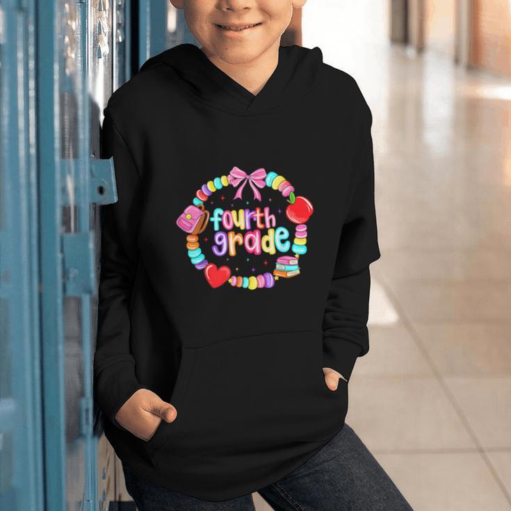 First Day Of 4th Grade Friendship Bracelet Back To School Graphic Youth Hoodie First Day Of 4th Grade Friendship Bracelet Back To School Graphic Youth Hoodie