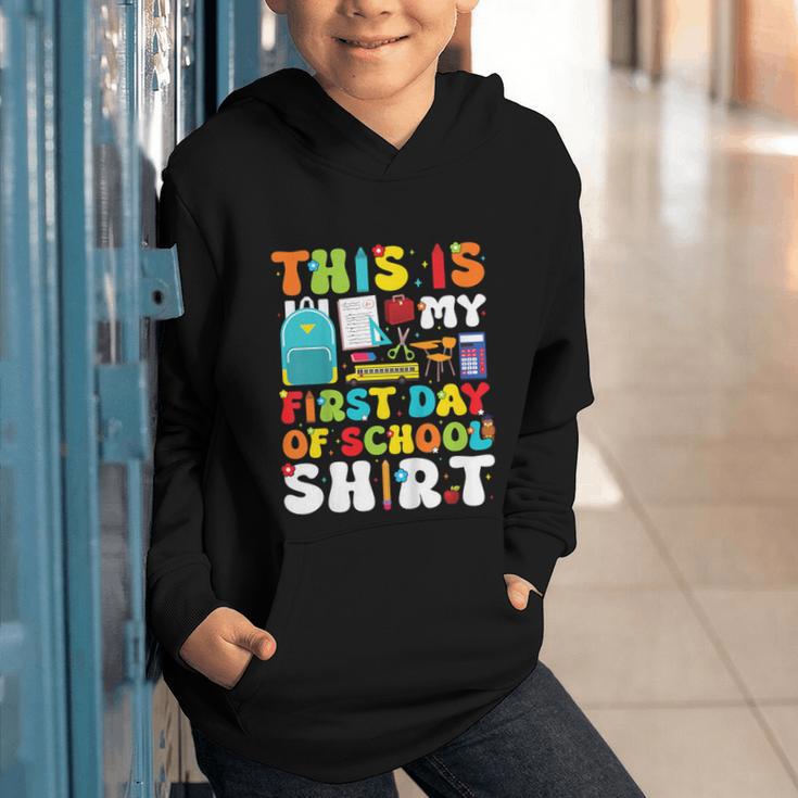 First Day Of School Shirt Boys Girls Back To School Graphic Youth Hoodie