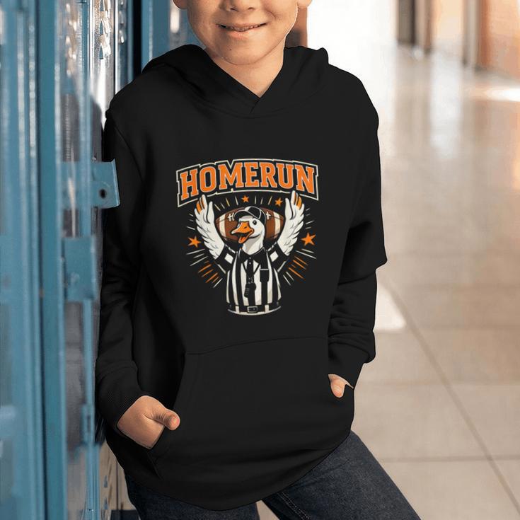 Football Referee Touchdown Baseball Homerun Goose Graphic Youth Hoodie Football Referee Touchdown Baseball Homerun Goose Graphic Youth Hoodie