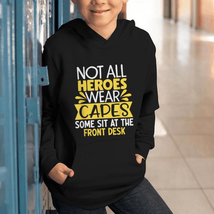 Front Office Desk Administrator Back To School Reception Graphic Youth Hoodie