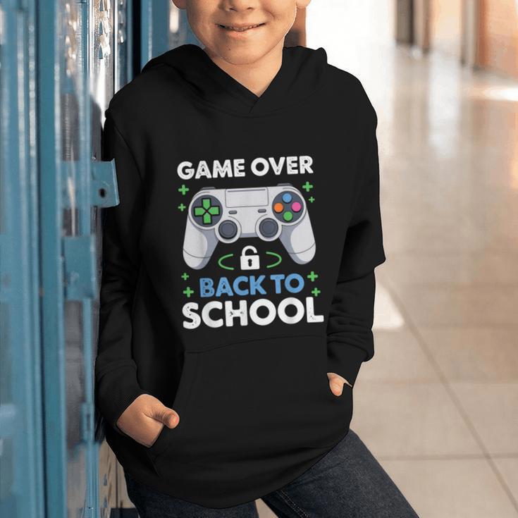 Game Over Back To School Kids First Day School Graphic Youth Hoodie Game Over Back To School Kids First Day School Graphic Youth Hoodie