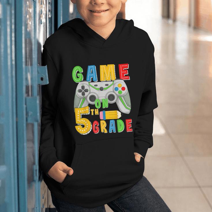 Game On Fifth Grade Back To School Gamer 5th Grade Boys Kids Graphic Youth Hoodie Game On Fifth Grade Back To School Gamer 5th Grade Boys Kids Graphic Youth Hoodie