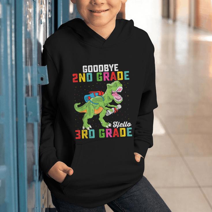 Goodbye 2nd Grade Hello 3rd GradeRex Back To School Graphic Youth Hoodie Goodbye 2nd Grade Hello 3rd GradeRex Back To School Graphic Youth Hoodie