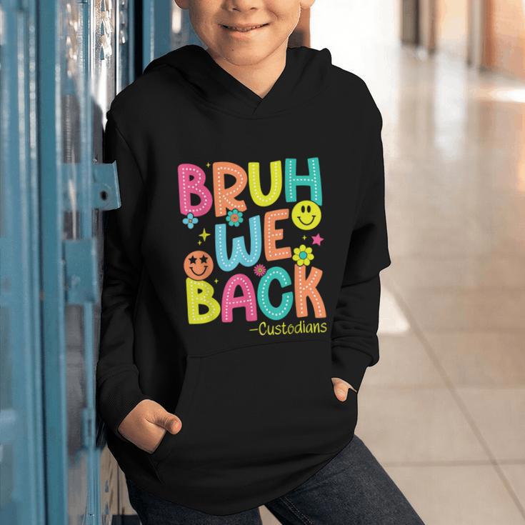 Groovy Custodian Bruh We Back To School Janitor Retro Graphic Youth Hoodie Groovy Custodian Bruh We Back To School Janitor Retro Graphic Youth Hoodie