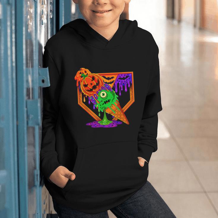 Halloween Baseball Ice Cream Drip Boys Girls Youth Graphic Youth Hoodie Halloween Baseball Ice Cream Drip Boys Girls Youth Graphic Youth Hoodie