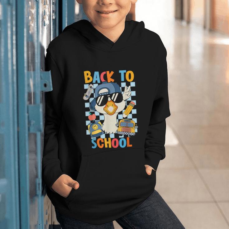 Happy First Day Of School Back To School Goose Boys Kids Graphic Youth Hoodie Happy First Day Of School Back To School Goose Boys Kids Graphic Youth Hoodie