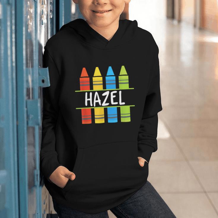 Hazel Crayon Back To School Kids Graphic Youth Hoodie Hazel Crayon Back To School Kids Graphic Youth Hoodie