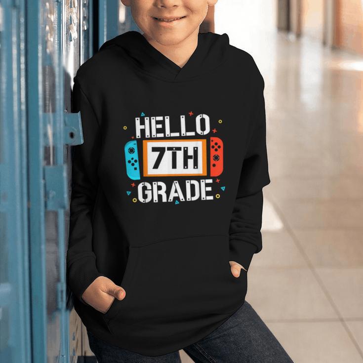 Hello 7th Grade Back To School Video Game Seventh Grade Boys Graphic Youth Hoodie Hello 7th Grade Back To School Video Game Seventh Grade Boys Graphic Youth Hoodie