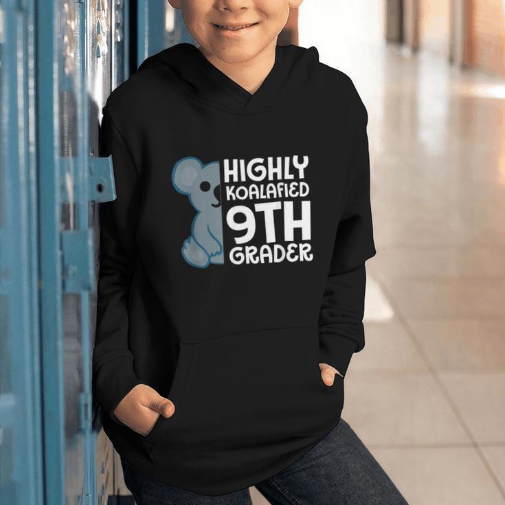 Highly Koalafied 9th Grader Koala Back To School Graphic Youth Hoodie Highly Koalafied 9th Grader Koala Back To School Graphic Youth Hoodie
