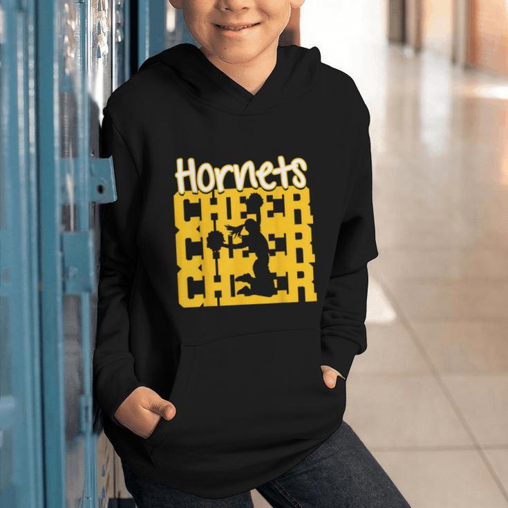 Hornets Cheer Back To School Cheerleading Spirit GY Graphic Youth Hoodie Hornets Cheer Back To School Cheerleading Spirit GY Graphic Youth Hoodie