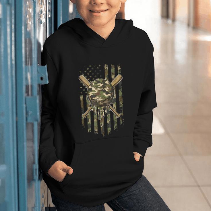 Ice Cream Baseball Drip For Boys Camo USA Flag Camouflage Graphic Youth Hoodie Ice Cream Baseball Drip For Boys Camo USA Flag Camouflage Graphic Youth Hoodie
