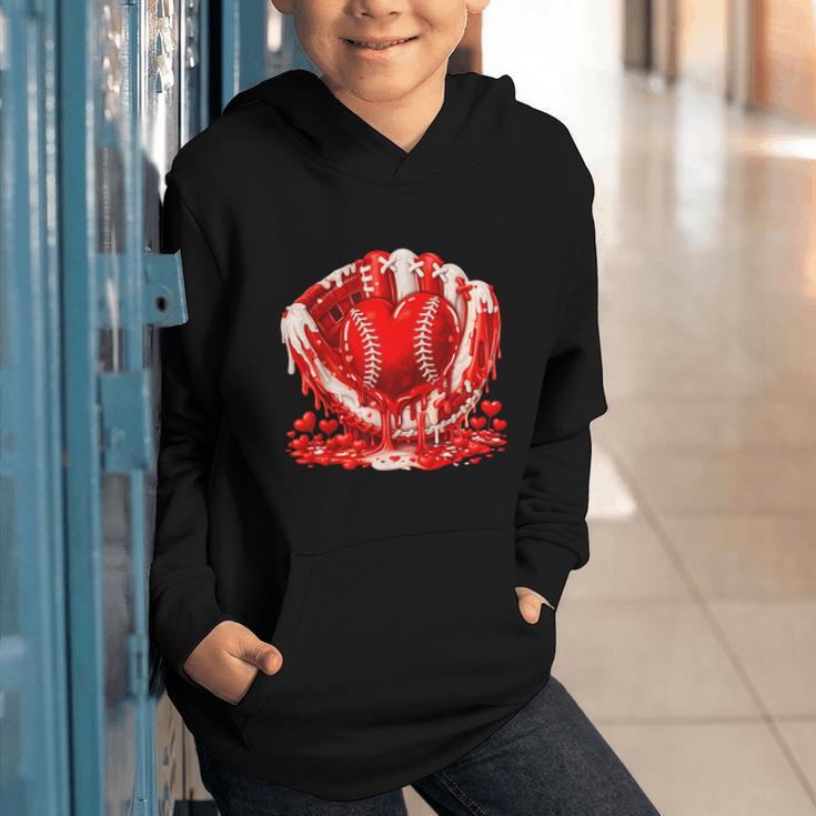 Ice Cream Drip Heart Valentines Day Baseball Boys Youth Kids Graphic Youth Hoodie Ice Cream Drip Heart Valentines Day Baseball Boys Youth Kids Graphic Youth Hoodie