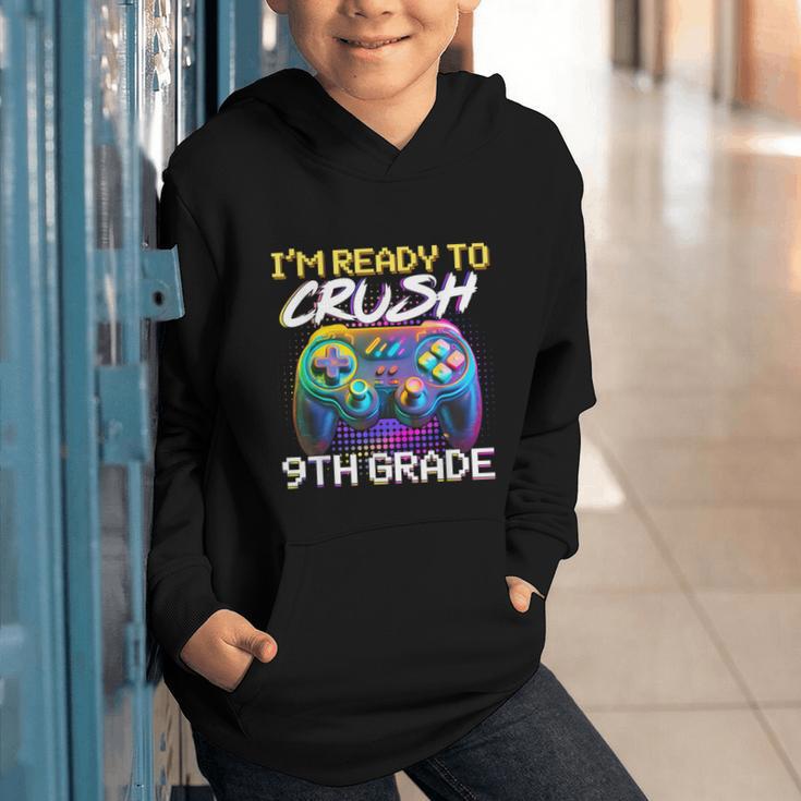 I'm Ready To Crush 9th Grade Back To School Video Game Boys Graphic Youth Hoodie I'm Ready To Crush 9th Grade Back To School Video Game Boys Graphic Youth Hoodie