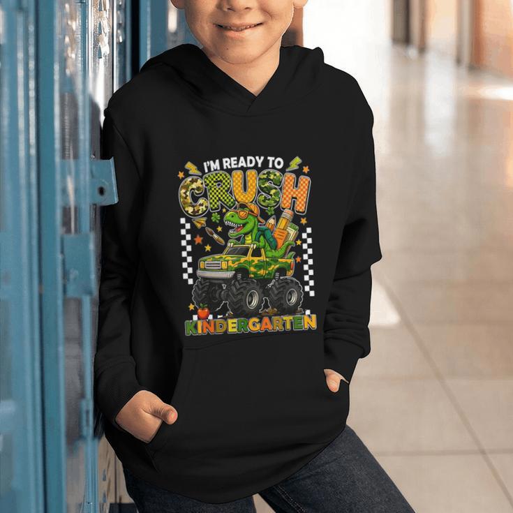 I'm Ready To Crush Kindergarten Back To School Monster Truck Graphic Youth Hoodie I'm Ready To Crush Kindergarten Back To School Monster Truck Graphic Youth Hoodie