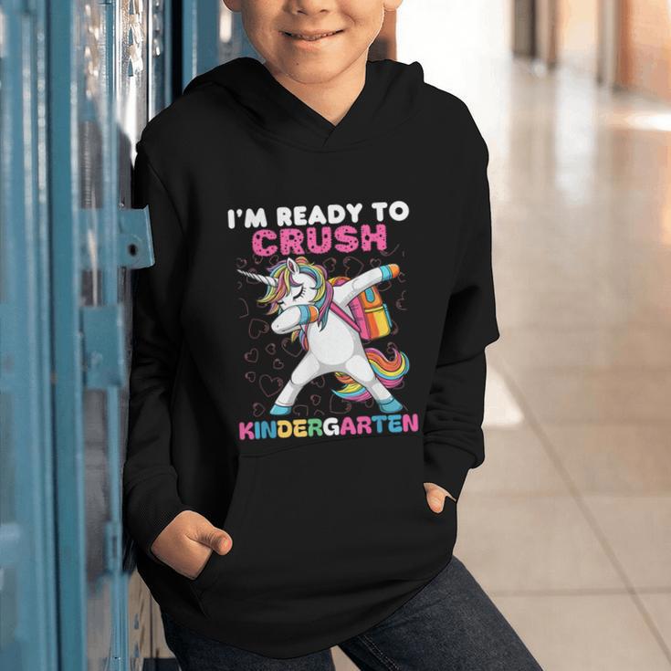 I'm Ready To Crush Kindergarten Unicorn Back To School Graphic Youth Hoodie I'm Ready To Crush Kindergarten Unicorn Back To School Graphic Youth Hoodie