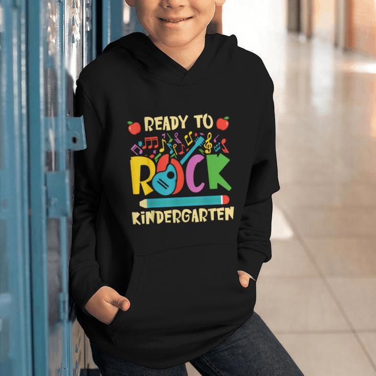 I'm Ready To Rock Kindergarten Guitar Back To School Boys Graphic Youth Hoodie
