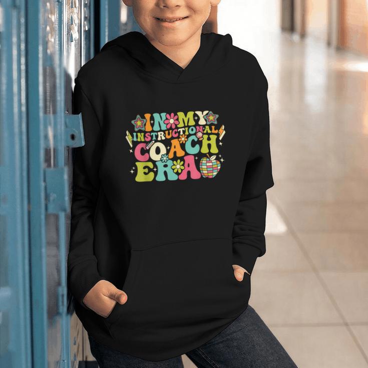 In My Instructional Coach Era Groovy Back To School Graphic Youth Hoodie In My Instructional Coach Era Groovy Back To School Graphic Youth Hoodie