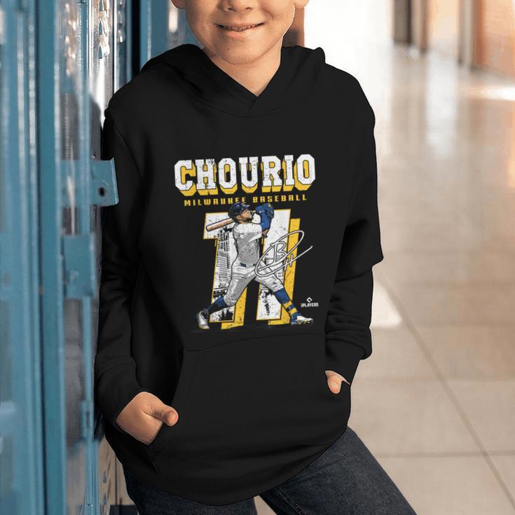 Jackson Chourio Milwaukee MLB Baseball Player MLBJCH201M Graphic Youth Hoodie Jackson Chourio Milwaukee MLB Baseball Player MLBJCH201M Graphic Youth Hoodie