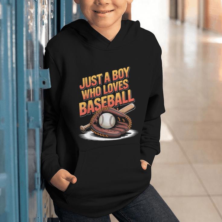 Just A Boy Who Loves Baseball Player Kids Graphic Youth Hoodie Just A Boy Who Loves Baseball Player Kids Graphic Youth Hoodie